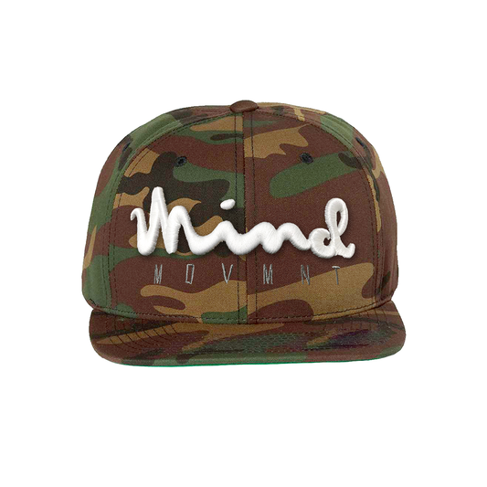 "Mind" Script Snapback (Camo)