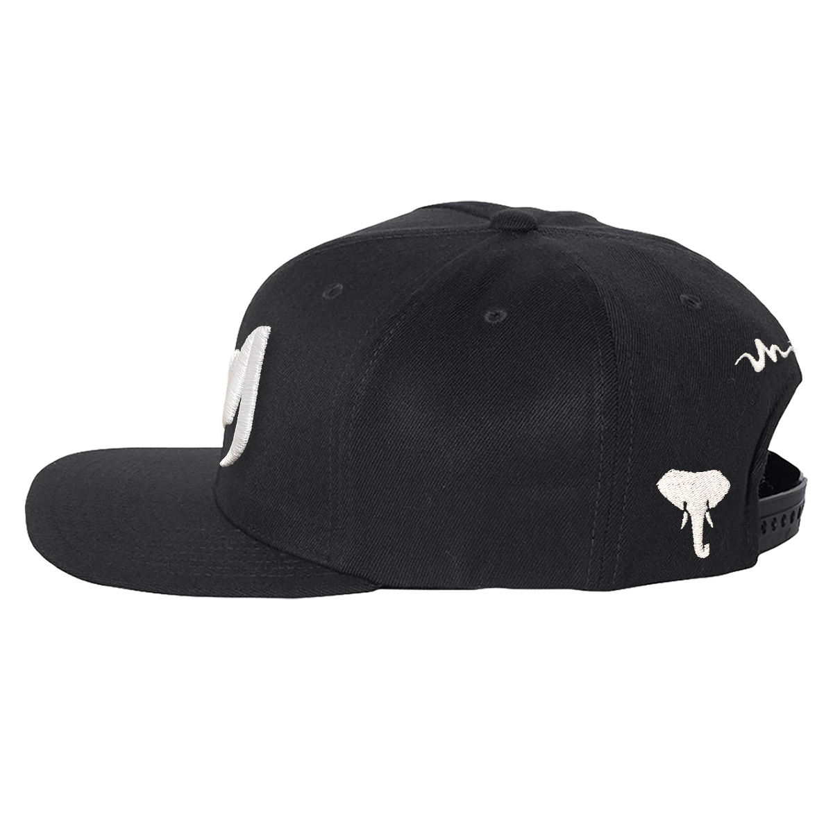 "M" Mind Snapback (White)